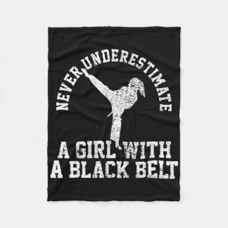 Karate Taekwondo Blackbelt Fleece Blanket