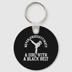 Karate Taekwondo Blackbelt Keychain