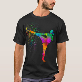 Karate taekwondo competition in watercolor 10 T-Shirt