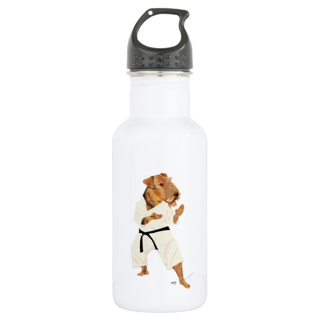 Karate Terrier Water Bottle