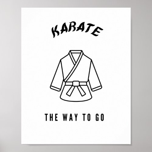 Karate the way to go poster
