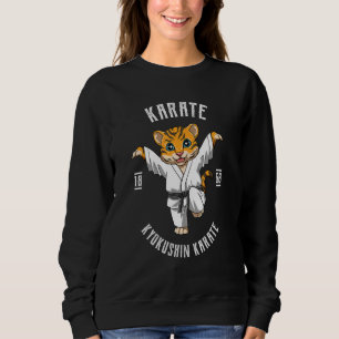 Karate Tiger Crane Kick Karate Japan Fighting Sweatshirt