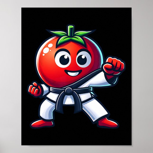 Karate Tomato Funniest Martial Arts Design For All Poster (Front)