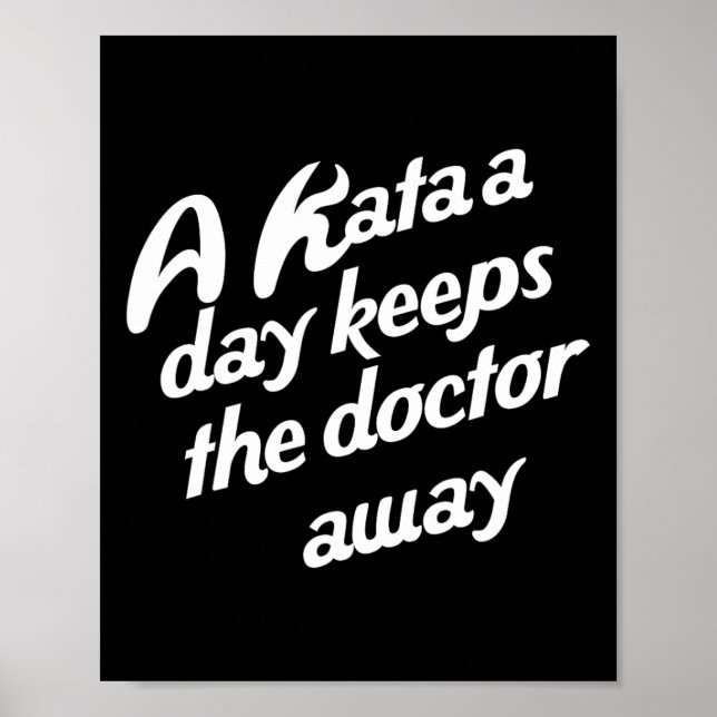 Karate . Traditional Shotokan Karate Dojo  Poster (Front)