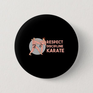 Karate Training Discipline Sport Martial Arts Button