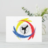 Karate Tricolor Emblem (Standing Front)