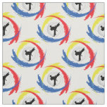 Karate Tricolor Emblem Fabric