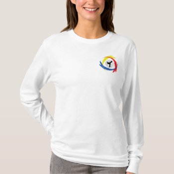 Karate Tricolor Emblem T-shirt by TheArtOfPamela at Zazzle