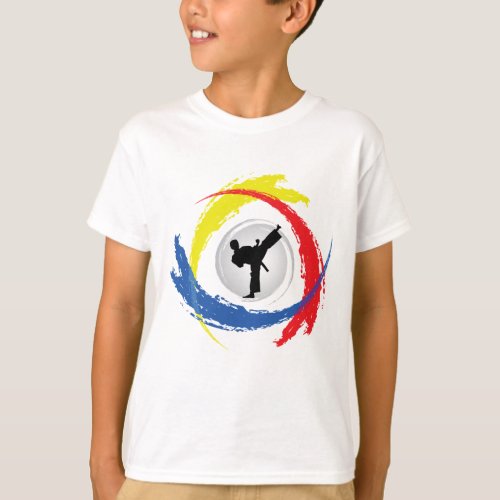 Karate Tricolor Emblem T_Shirt