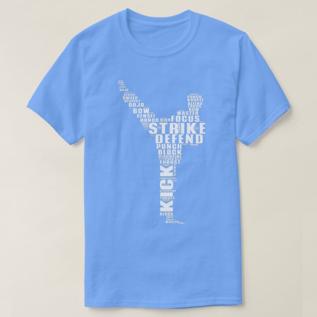 Karate Typography T-Shirt (Design Front)