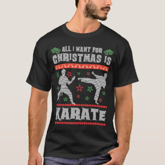 Karate Ugly Christmas Sweater MMA fan Gift