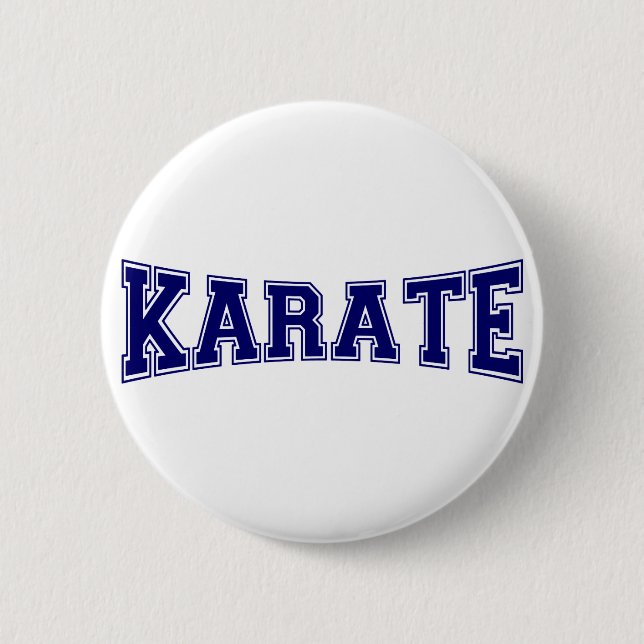 Karate University Style Button (Front)