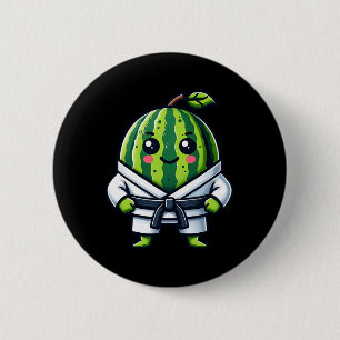 Karate Watermelon Champion Button