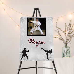 Karate Winter Wonder Personalized Photo & Name     Foam Board
