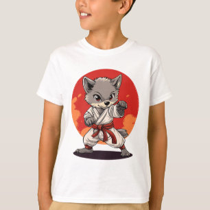 Karate Wolf Martial Arts Enthusiast Spirit  T-Shirt
