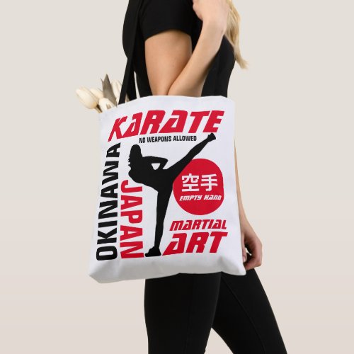 Karate Woman Tote Bag