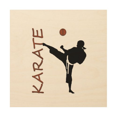 Karate Wood Wall Art