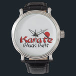 karate wrist watch<br><div class="desc">karate black belt watch</div>