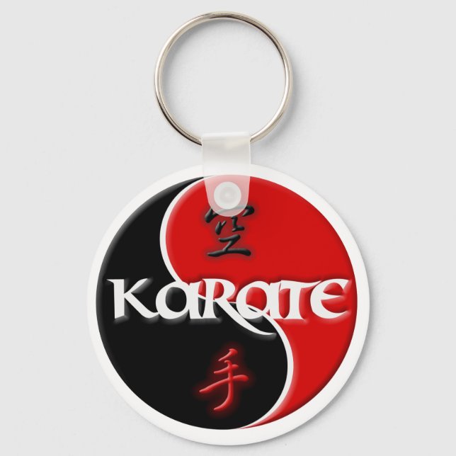 Karate Yin Yang Key Chain (Front)