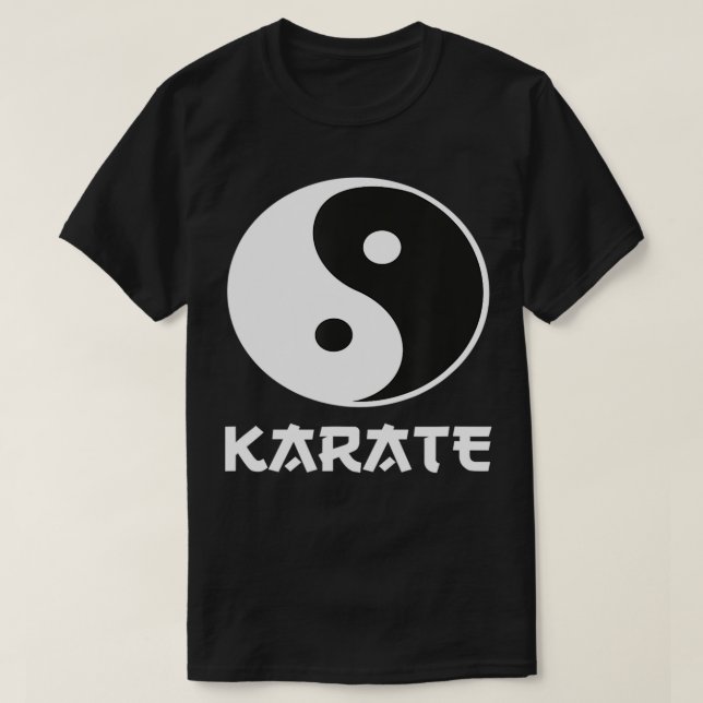 Karate Yin Yang  T-Shirt (Design Front)