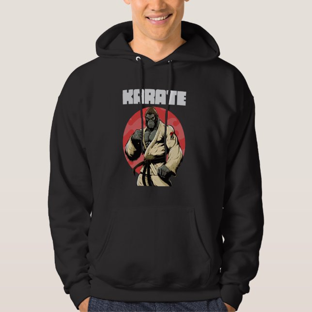 Karateka Karate Gorilla Hoodie (Front)
