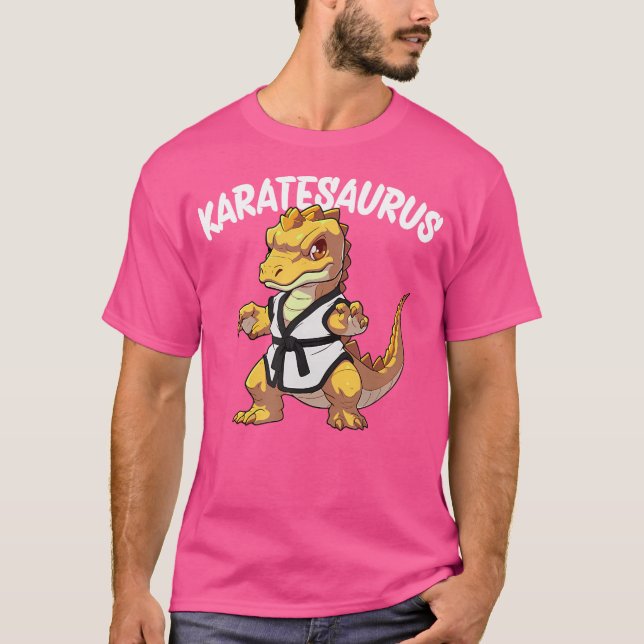 Karatesaurus Dinosaur Karate T-Shirt (Front)