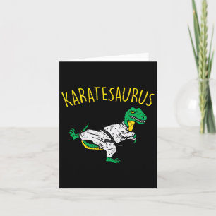 Karatesaurus Trex Karate Funny Dinosaur Martial Ar Card