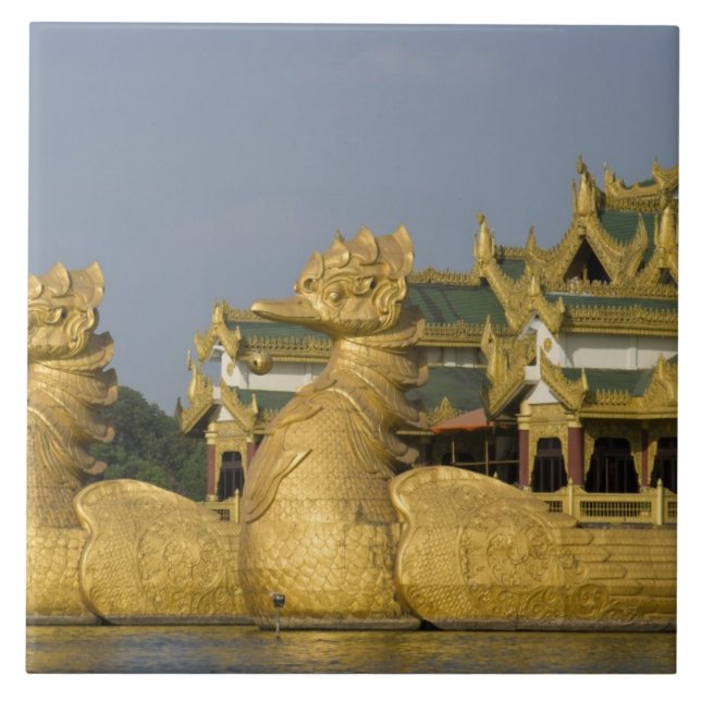 Karaweik Hall is a landmark of Yangon, locating Ceramic Tile (Front)