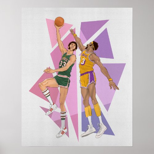 Kareem Abdul_Jabbar vs Wilt Chamberlain Poster