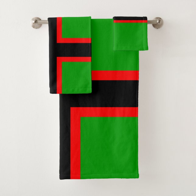 Karelia National Flag Bath Towel Set (Insitu)