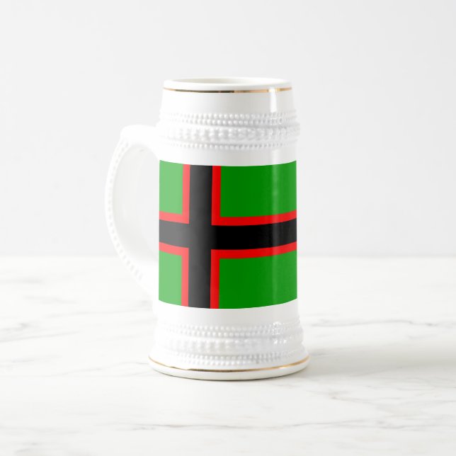 Karelia National Flag Beer Stein (Front Left)