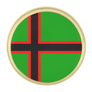 Karelia National Flag Gold Finish Lapel Pin