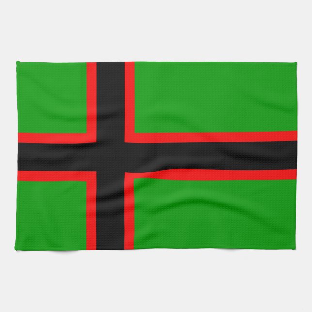 Karelia National Flag Kitchen Towel (Horizontal)