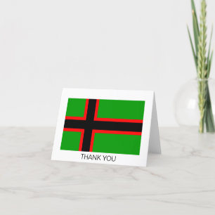 Karelia National Flag Letterpress Thank You Card