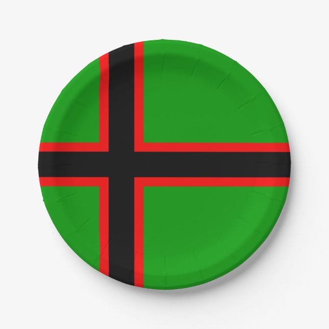 Karelia National Flag Paper Plates (Front)