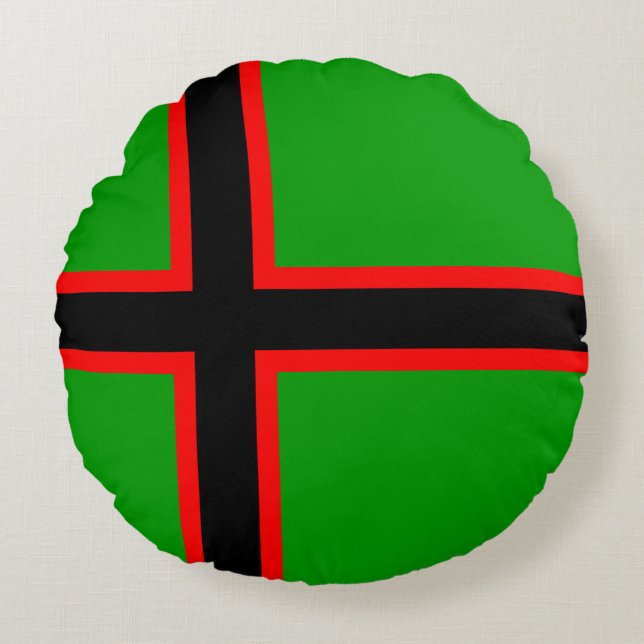 Karelia National Flag Round Pillow (Front)