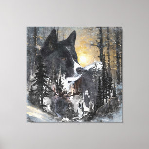 Karelian Bear Dog  Canvas Print