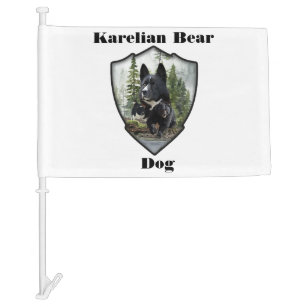 Karelian Bear Dog      Car Flag