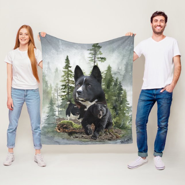 Karelian Bear Dog     Fleece Blanket (In Situ)