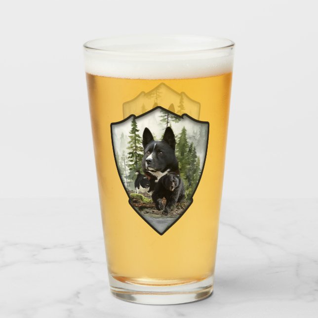 Karelian Bear Dog     Glass (Back Filled)