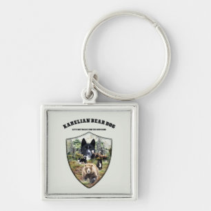 Karelian Bear Dog Keychain