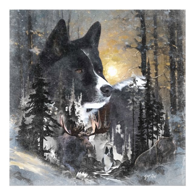 Karelian Bear Dog  Photo Print (Front)