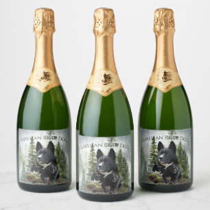 Karelian Bear Dog Sparkling Wine Label