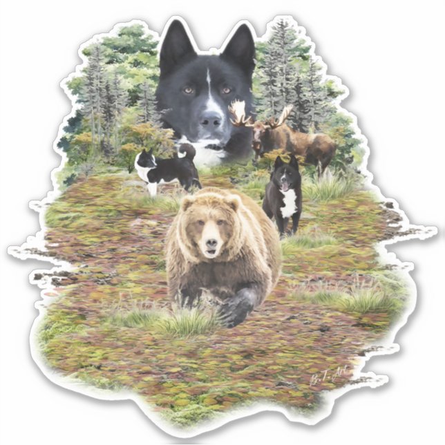 Karelian Bear Dog     Sticker (Front)