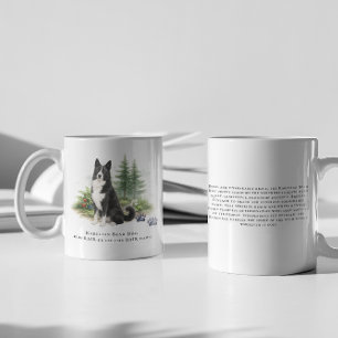 Karelian Bear Dog Watercolor Breed Quote Coffee Mug