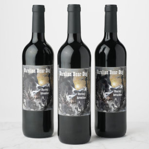 Karelian Bear Dog Wine Label