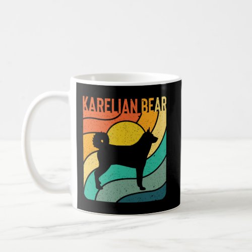 Karelian Bear Vintage Retro Dog Mom Dad Gift Coffee Mug