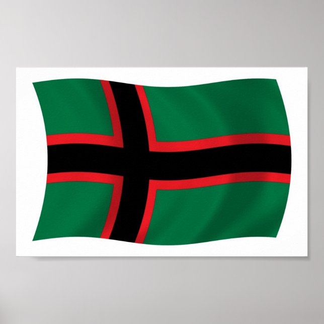 Karelians Flag Poster Print (Front)