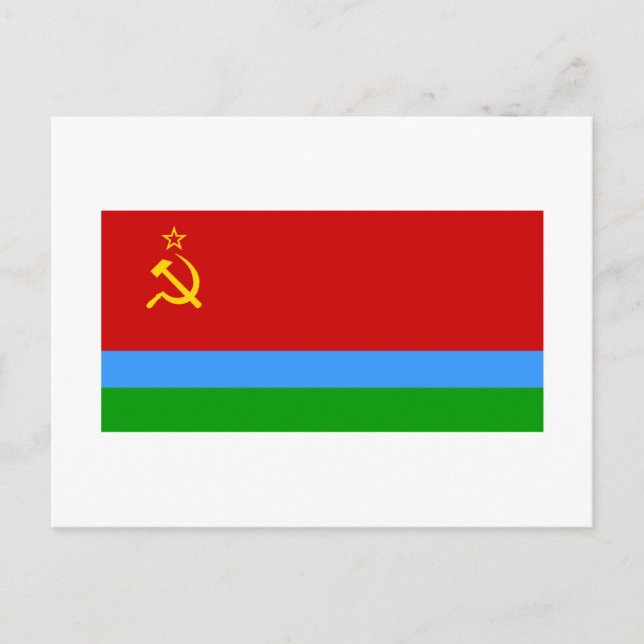 Karelo-Finnish SSR Flag Postcard (Front)