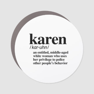 Karen Definition Car Magnet